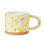 Yellow And Green Splatterware Mug