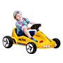 Aiyaplay 6v Electric Go Kart For Kids With Music, Light, Horn, For 3-5 Years, Yellow