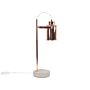 Table Lamp Copper Industrial Adjustable Spotlight Concrete Base Beliani