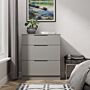 Milan 3 Drawer Deep Chest In Dusk Grey