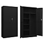 Vidaxl Locker Cabinet Black 90x40x180 Cm Steel