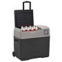 Vidaxl Cool Box With Wheel And Adapter Black&grey 40 L Polypropylene