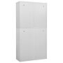 Vidaxl Office Cabinet Light Grey 90x40x180 Cm Steel