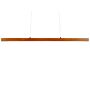 Pendant Lamp Dark Oak Wood 115 Cm Integrated Led With Dimmer Light Hanging Remote Retro Rustic Lighting