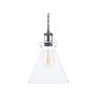 Pendant Lamp Transparent Glass Brass Metal Industrial Ceiling Light