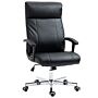 Vinsetto Massage Office Chair, High-back Vibrationcomputer Chair With Tilt Function, Remote Control And Adjustable Height, Black