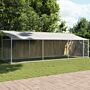 Vidaxl Dog Cage With Roof And Door Grey 6x2x2 M Galvanised Steel