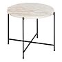 Avila Side Table With White Marble Top 52x40cm