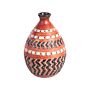 Decorative Vase Brown And Black Terracotta Stonewear Natural Style Home Decor For Dried Flowers