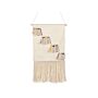 Wall Hanging Beige Cotton Handwoven With Tassels Wall Décor Hanging Decoration