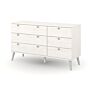 Augusta Curve 3+3 Drawer Wide Chest