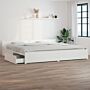 Vidaxl Bed Frame With Drawers White 200x200 Cm