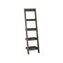 4-tier Ladder Bookcase Grey Book Shelf Display