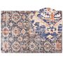 Area Rug Blue And Red Cotton 200 X 300 Cm Rectangular Oriental Pattern