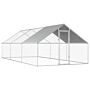 Vidaxl Outdoor Chicken Cage 2.75x6x1.92 M Galvanised Steel