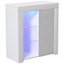 Azura 1 Door Led Sideboard, White & Grey