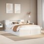 Vidaxl Bed Frame Without Mattress White 160x200 Cm Solid Wood Pine