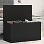 Vidaxl Storage Chest Black 84x42x46 Cm Engineered Wood