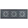 Runner Rug Grey Polyester 70 X 200 Cm Hallway Kitchen Runner Long Carpet Anti-slip Backing