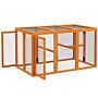 Pawhut Wooden Chicken Coop With Combinable Design, For 1-3 Chickens