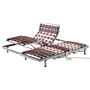 Set Of 2 Slatted Eu Single Bed Frames 3ft Electric Adjustable Wood Steel Star