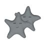 Set Of 2 Kids Cushion Grey Fabric Star Shaped Pillow With Filling Soft Children's Toy