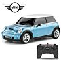 Mini Cooper S Radio Controlled Car 1:24 Scale Blue