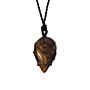 Laced Gemstone Teardrop Pendant - Tigereye