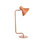 Desk Lamp Orange Metal 51 Cm Bedside Table Lighting Adjustable Cone Shade On-off Switch