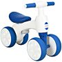 Aiyaplay Balance Bike For 18-36 Months With Anti Slip Handlebars, 4 Wheels, No Pedal, Gift For Boys And Girls - Blue