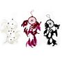 Bali Dreamcatchers - Medium Round - Black/white/red