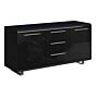 Newline Black High Gloss Sideboard Large 2 Doors & 3 Drawers