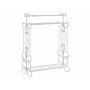 Towel Stand White Iron 3 Rails 60 X 90 Cm Freestanding Bathroom Accessories Vintage Decor