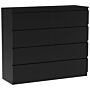 Vida Designs Denver 8 Drawer Chest, Black