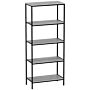 Brooklyn 5 Tier Bookcase, Grey