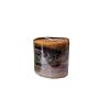 Brown Ombre Pillar Candle Short