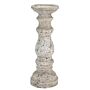 Large Stone Ceramic Column Candle Holder