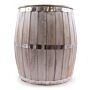 Beer Barrel Table - Whitewash