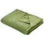 Weighted Blanket Cover Green Polyester Fabric 150 X 200 Cm Dotted Pattern