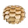 Pendant Lamp Gold Plastic Pine Cone Globe Shade Hanging Lamp