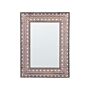 Wall Mounted Hanging Mirror Copper 69 X 90 Cm Rectangular Decorative Frame