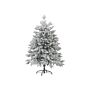 Artificial Christmas Tree White Pvc Metal Base 120 Cm Snowed