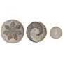 Set Of 3 Wall Decor Light Natural Seagrass Decorative Hanging Plates Baskets Handmade African Style