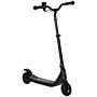 Homcom Electric Scooter, 120w Motor E-scooter W/ Battery Display, Adjustable Height, Rear Brake For Ages 6+ Years - Black