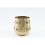 Small Gold Candle Pot 13.5cm