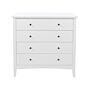 Como White 4 Drawer Chest