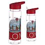 Reusable London Skyline 550ml Water Bottle With Flip Straw