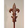 Fleur De Lys Pin 5ft Bare Metal/ready To Rust