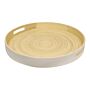 Natural Interiors Bamboo Serving Tray With Handles