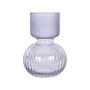 Flower Vase Purple Glass 26 Cm Decorative Tabletop Home Decoration